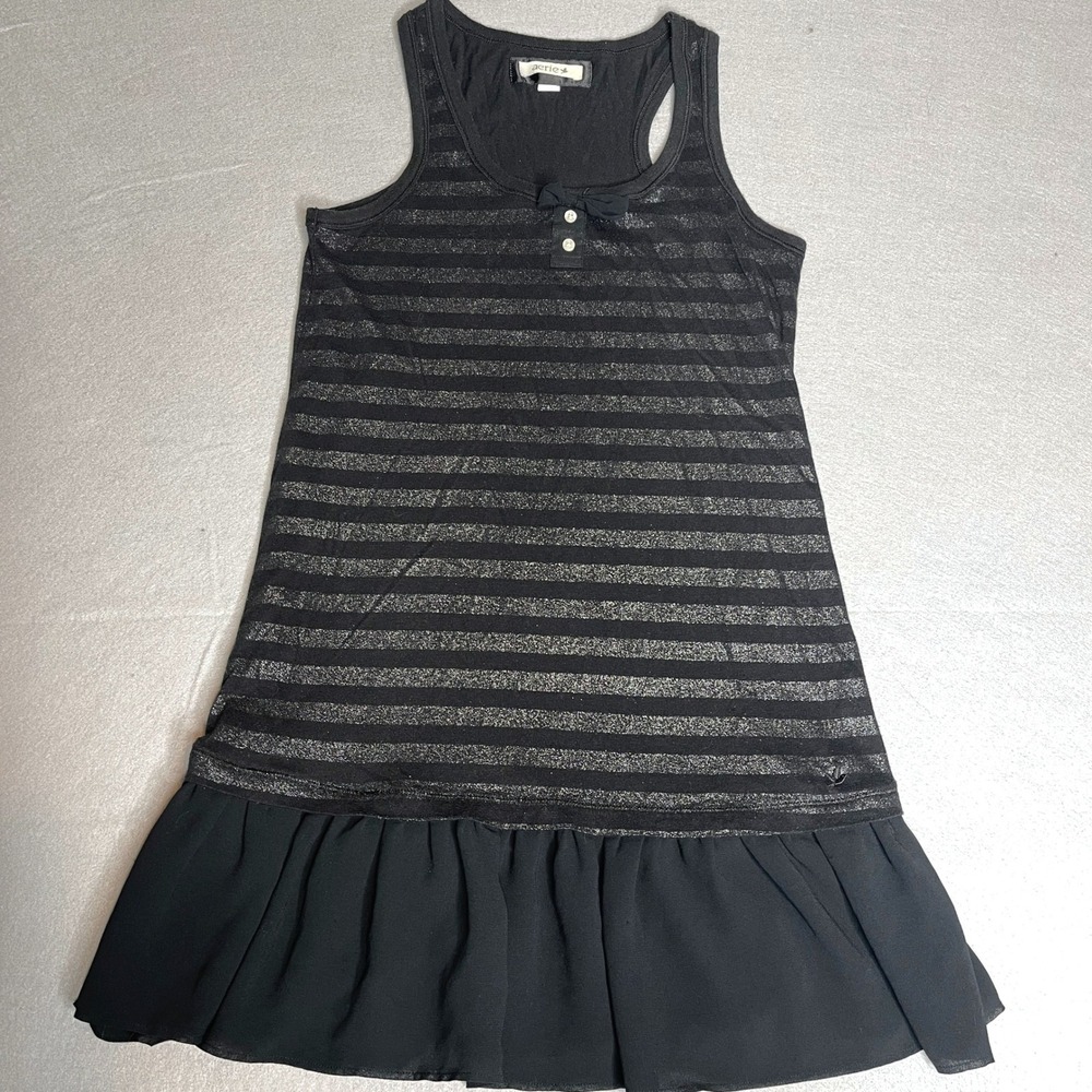 Vintage Aerie Y2K Black Striped Nightgown‎ Whimsigoth